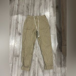 Tan joggers